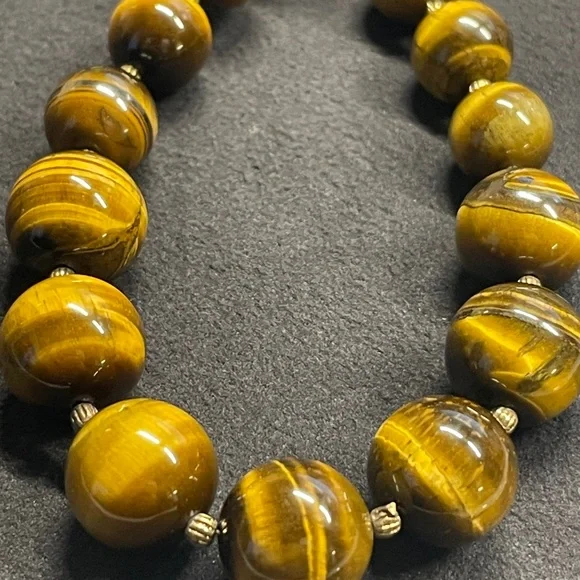 Tiger Eye Beaded 30" Necklace - Picture 4 of 9